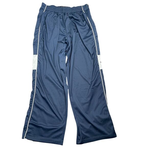 Nike Pants Mens XXL Blue White Stripe Vintage Tear Away Snaps Satin Basketball